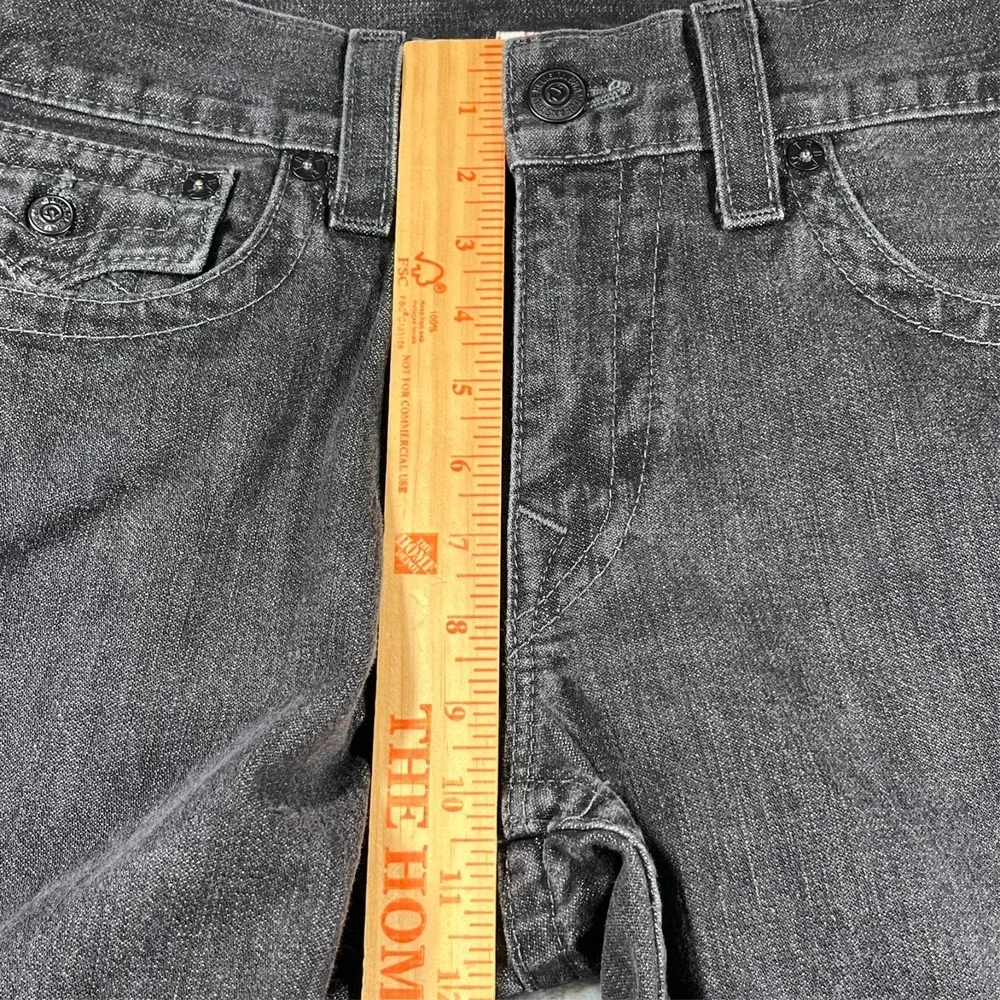 True Religion Ricky‎ Jeans Men's 34 (Fits 37x29.5) Flap Pockets Gray Preppy USA